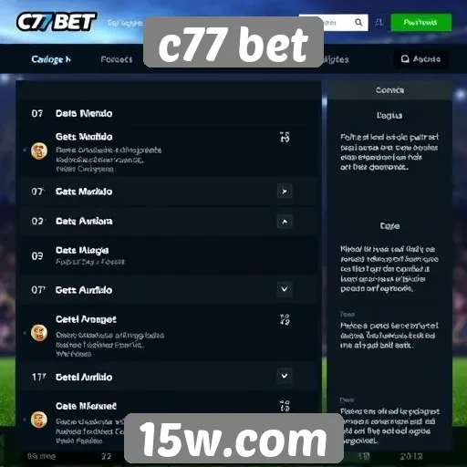 Análise das funcionalidades do site c77 bet